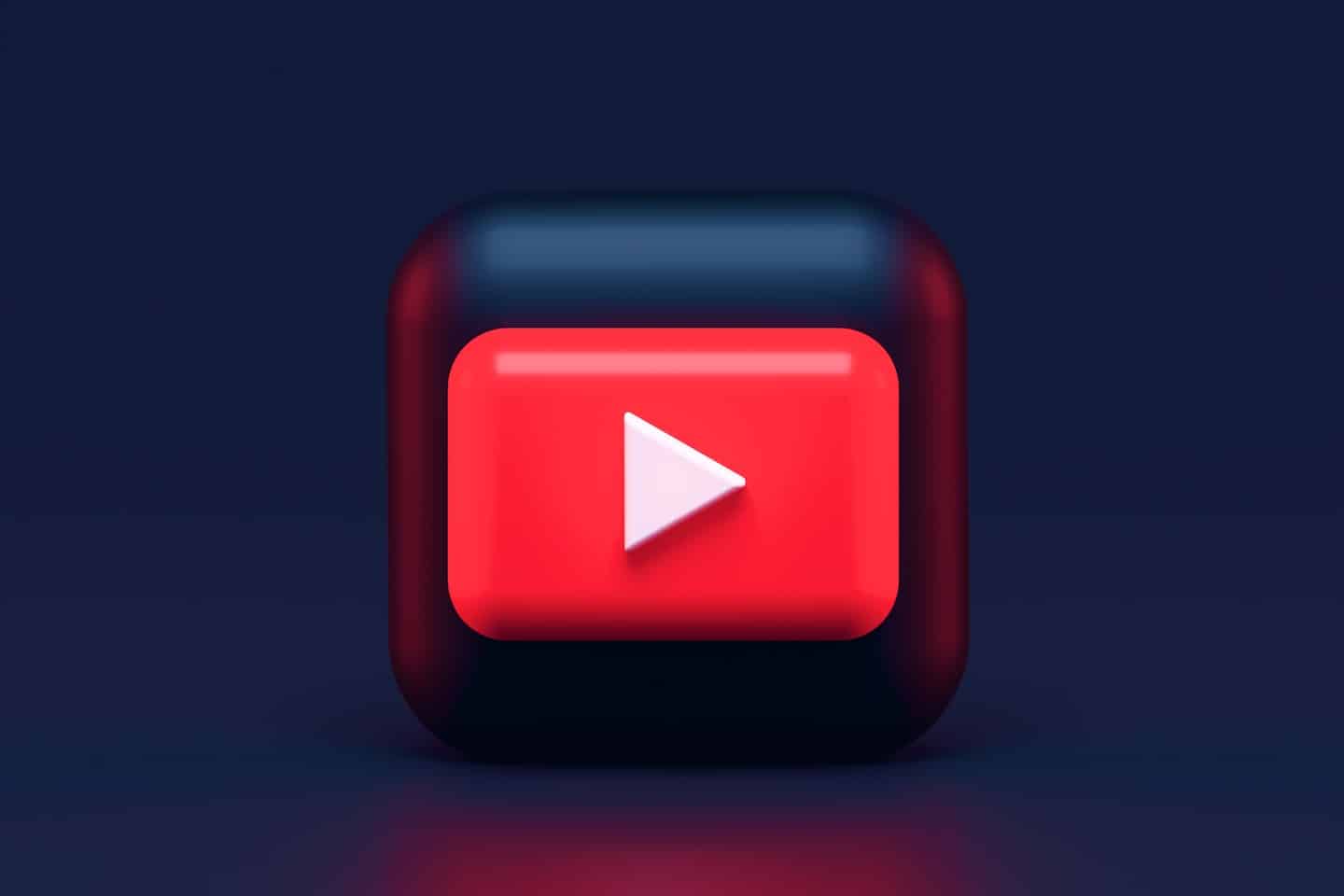 YouTube Dark Mode 3D icon concept. Write me: alexanderbemore@gmail.com, if you need 3D visuals for your products.