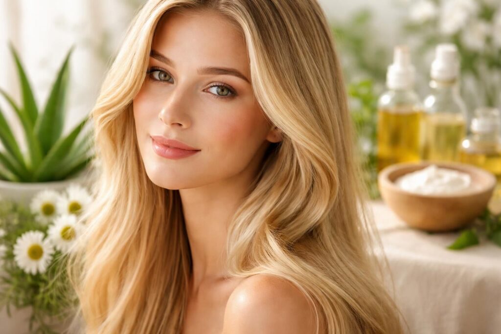 découvrez les meilleurs soins pour cheveux blonds afin de préserver leur éclat naturel, renforcer leur douceur et éviter le jaunissement.