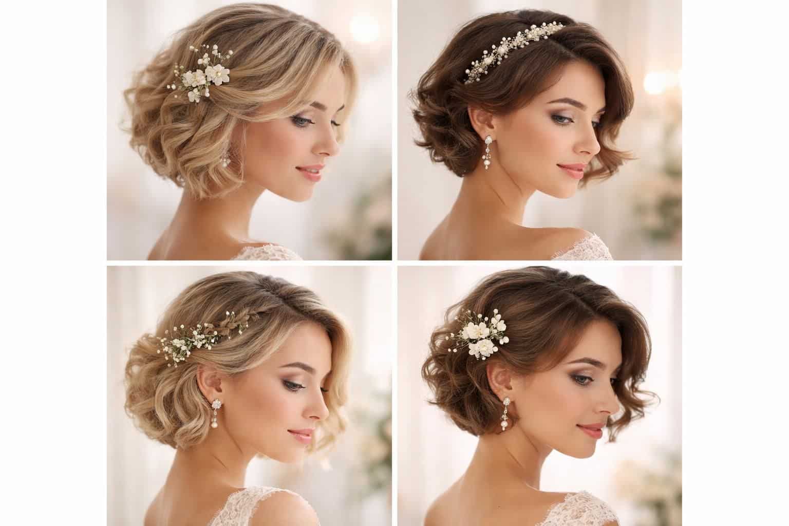 découvrez des coiffures mariage élégantes et faciles à réaliser pour cheveux courts. inspirez-vous de nos idées stylées pour un look parfait le jour j.