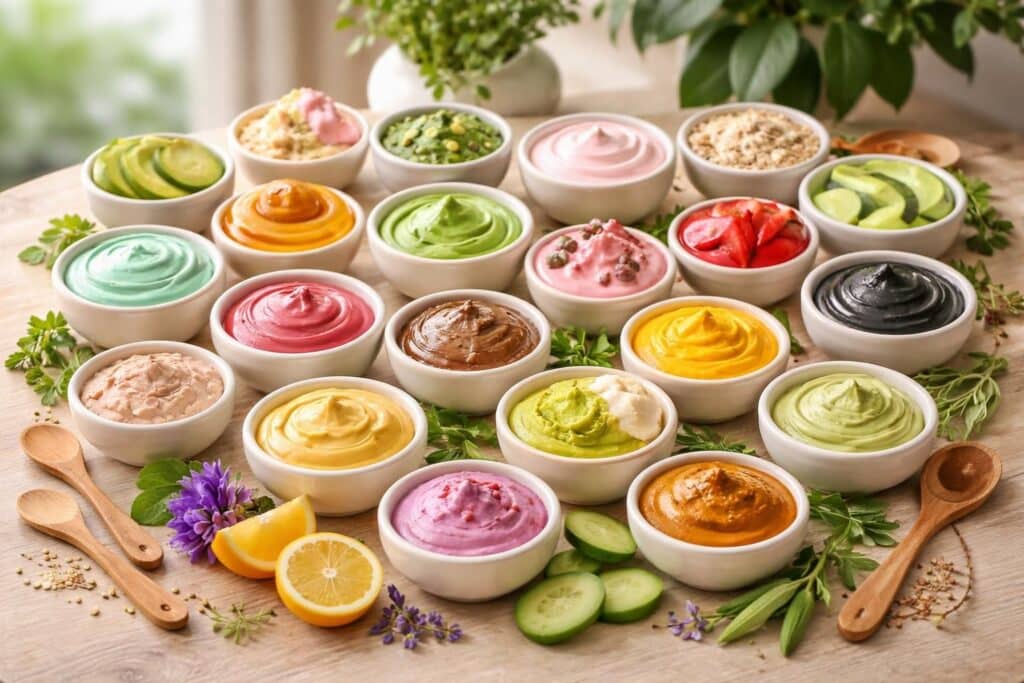 découvrez 28 recettes naturelles de masques pour le visage, faciles à préparer, pour une peau éclatante, hydratée et revitalisée au quotidien.