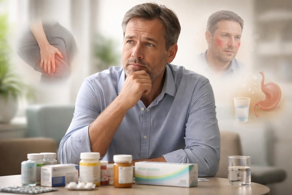 découvrez les effets secondaires importants de l'atorvastatine à surveiller pour une utilisation sécurisée de ce médicament hypolipémiant.